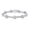 Thumbnail Image 1 of Previously Owned Diamond Bracelet 1/10 ct tw Round-cut Sterling Silver 7.5&quot;