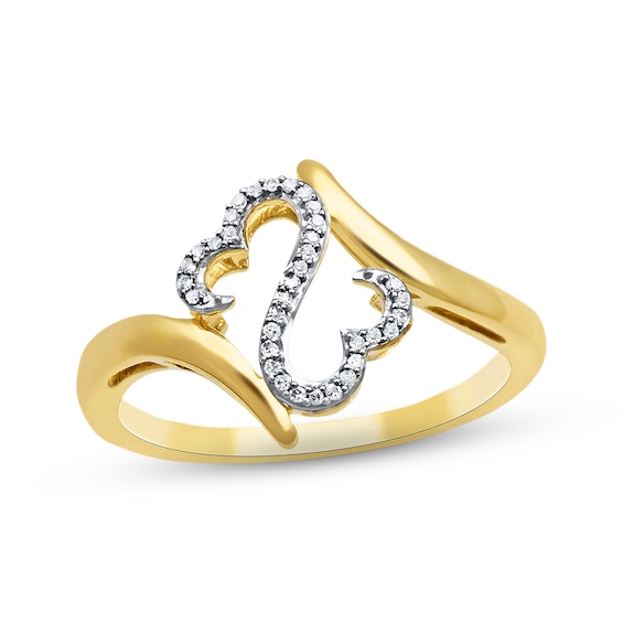 Previously Owned Fashion Ring 1/20 ct tw Diamonds 10K Yellow Gold