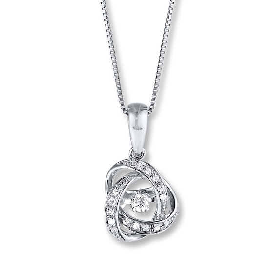 Previously Owned Unstoppable Love 1/10 ct tw Necklace 10K White Gold