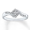 Thumbnail Image 1 of Previously Owned Diamond Promise Ring 1/5 ct tw Round-cut Sterling Silver
