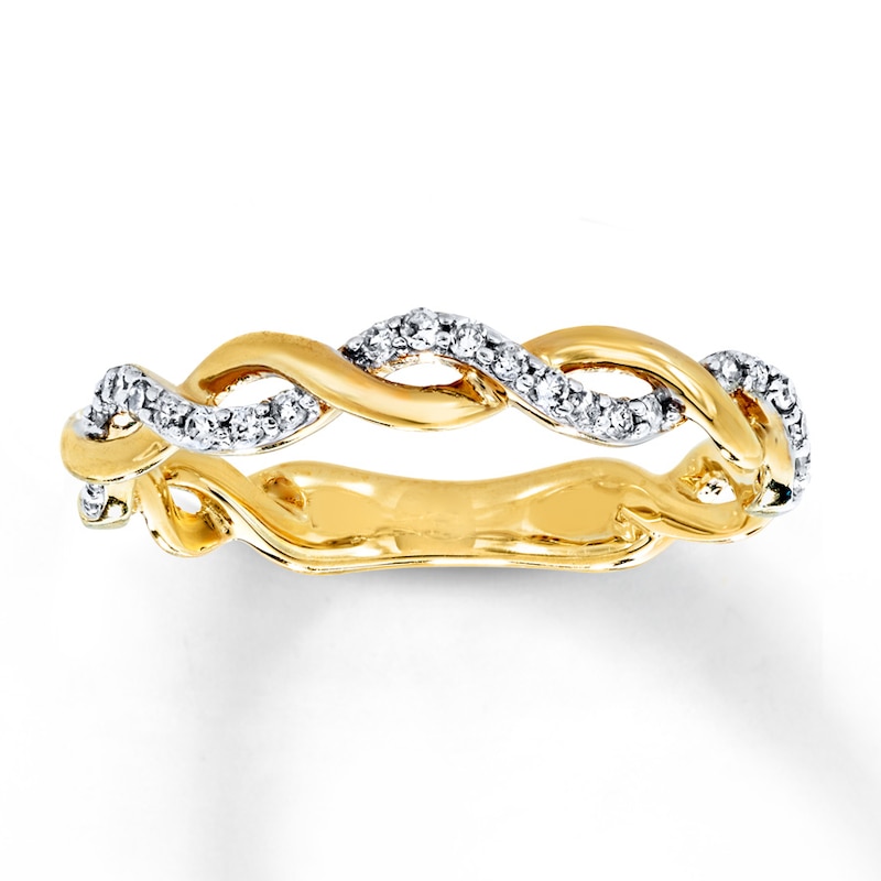 Main Image 1 of Previously Owned Diamond Ring 1/8 ct tw 10K Yellow Gold