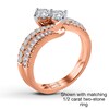 Thumbnail Image 3 of Previously Owned Ever Us Diamond Band 1/8 ct tw Round-cut 14K Rose Gold