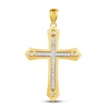 Thumbnail Image 0 of Previously Owned Men's Diamond Cross Pendant 1/5 ct tw Round-cut 10K Yellow Gold