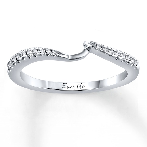Previously Owned Ever Us Diamond Band 1/8 ct tw Round-cut 14K White Gold