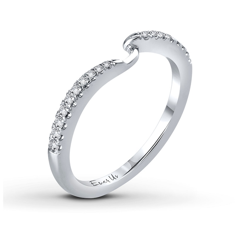 Main Image 2 of Previously Owned Ever Us Diamond Band 1/8 ct tw Round-cut 14K White Gold