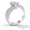 Thumbnail Image 2 of Previously Owned Ever Us Band 1/8 ct tw Round-cut Diamonds 14K White Gold