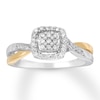 Thumbnail Image 0 of Previously Owned Diamond Ring 1/5 ct tw Round-cut 10K Two-Tone Gold