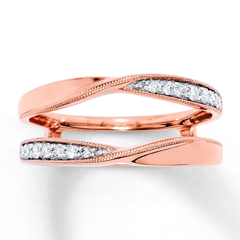 Main Image 1 of Previously Owned Diamond Enhancer Ring 1/5 ct tw Round-cut 10K Rose Gold
