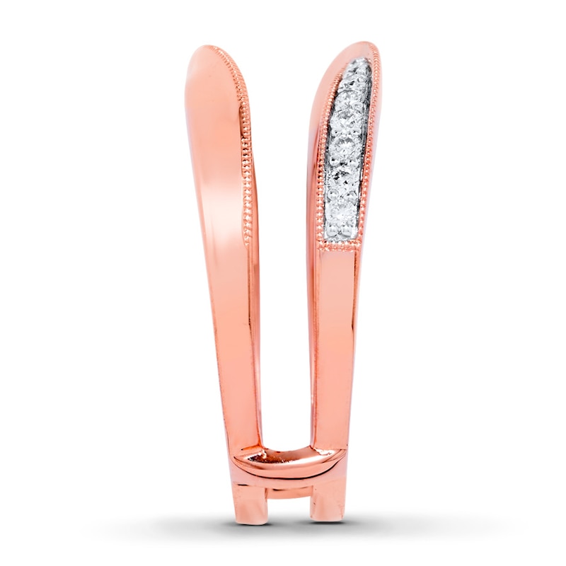 Main Image 3 of Previously Owned Diamond Enhancer Ring 1/5 ct tw Round-cut 10K Rose Gold