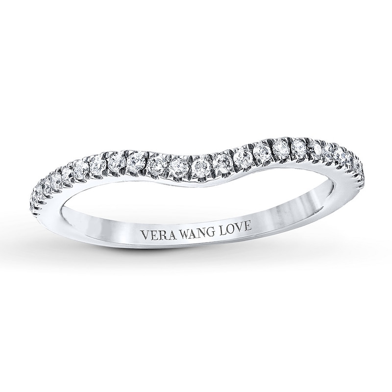 Main Image 4 of Previously Owned Diamond Wedding Band 1/6 ct tw Round-cut 14K White Gold
