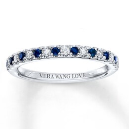 Previously Owned Sapphires & Diamonds 14K White Gold Band