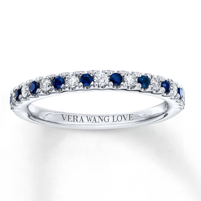Previously Owned Sapphires & Diamonds 14K White Gold Band