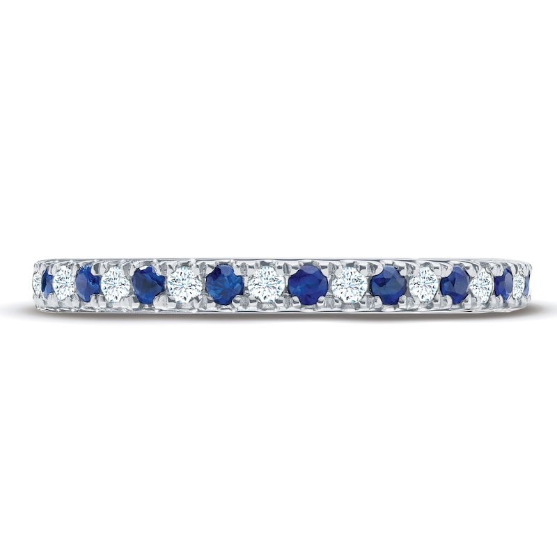Previously Owned Sapphires & Diamonds 14K White Gold Band