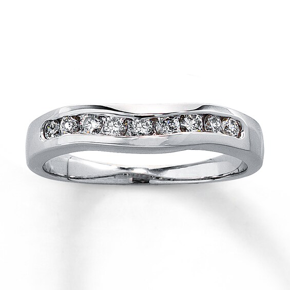 Previously Owned Diamond Band 1/4 ct tw Round-cut 14K White Gold