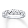 Thumbnail Image 1 of Previously Owned Diamond Anniversary Band 1/2 ct tw Round-cut 10K White Gold