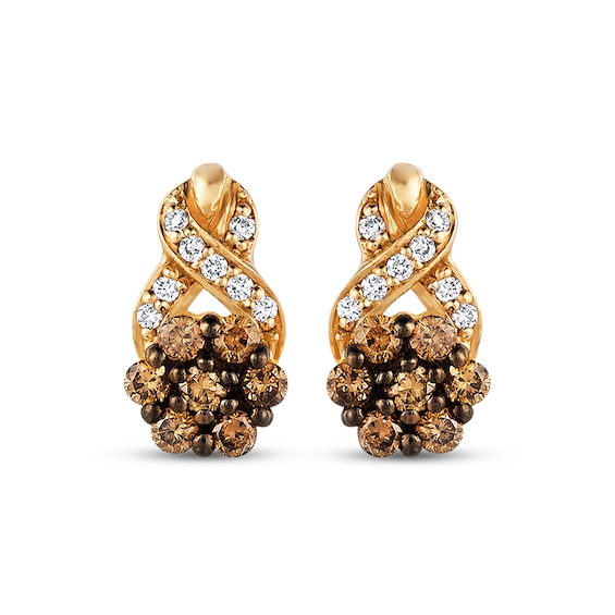 Previously Owned Le Vian Diamond Earrings 1 ct tw 14K Honey Gold
