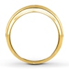 Thumbnail Image 2 of Previously Owned Men's Wedding Band 1/2 ct tw Round-cut Diamonds 10K Yellow Gold