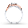 Thumbnail Image 2 of Previously Owned Ever Us Diamond Ring 1/2 ct tw Round-cut 14K White Gold