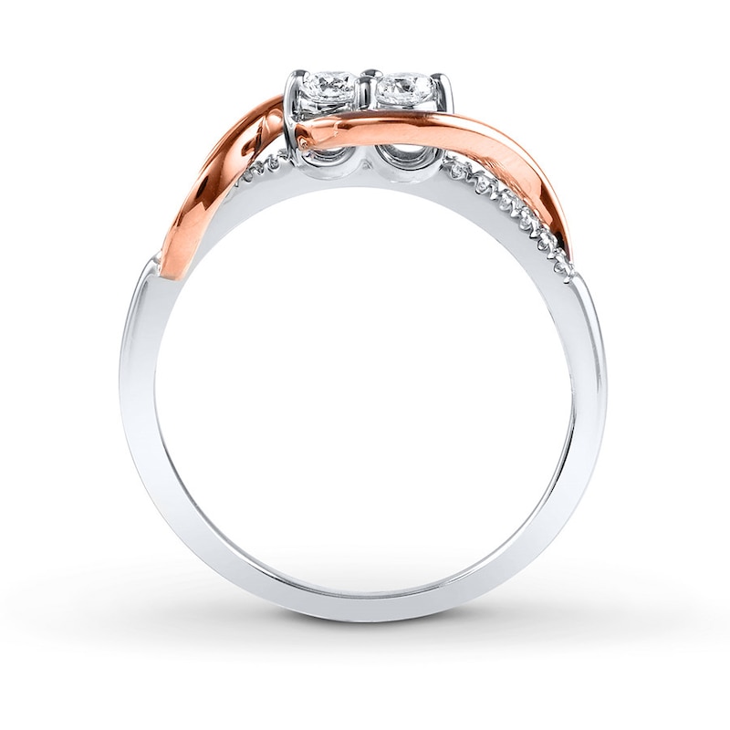 Main Image 2 of Previously Owned Ever Us Diamond Ring 1/2 ct tw Round-cut 14K White Gold