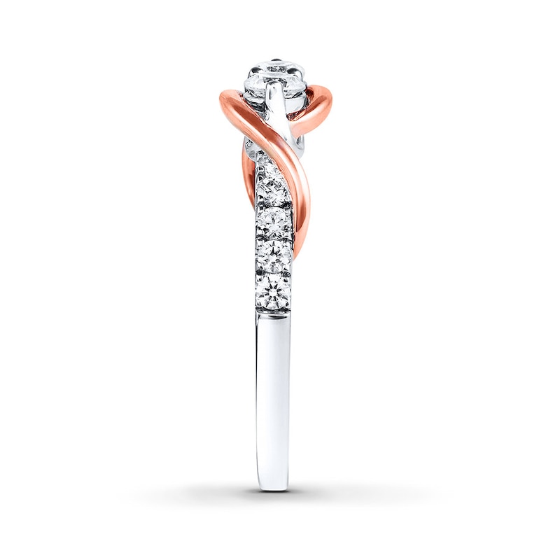Main Image 3 of Previously Owned Ever Us Diamond Ring 1/2 ct tw Round-cut 14K White Gold
