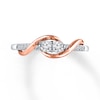 Thumbnail Image 4 of Previously Owned Ever Us Diamond Ring 1/2 ct tw Round-cut 14K White Gold