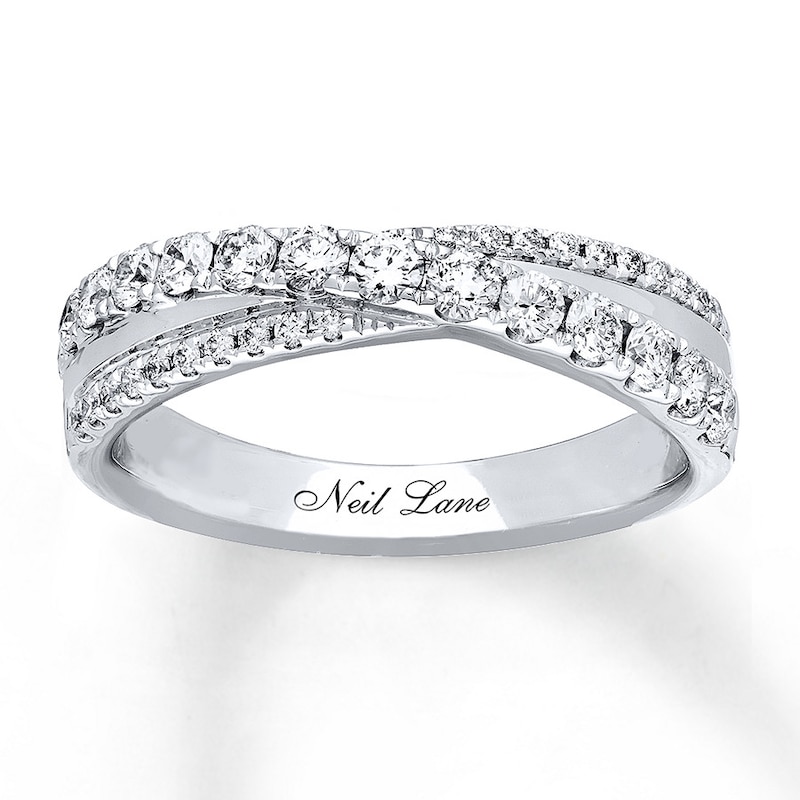 Main Image 1 of Previously Owned Neil Lane Diamond Anniversary Band 5/8 ct tw Round-cut 14K White Gold