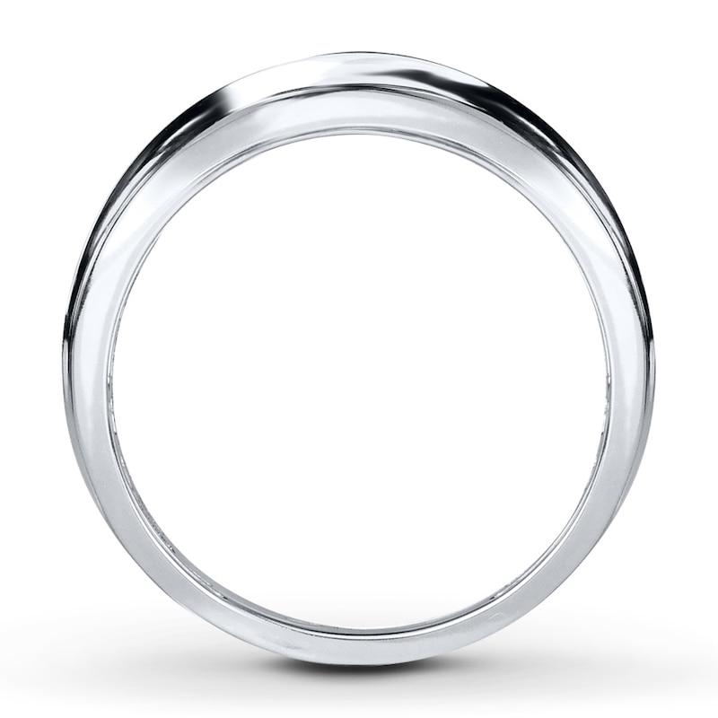 Main Image 2 of Previously Owned Men's Diamond Ring 1 ct tw Round-cut 10K White Gold