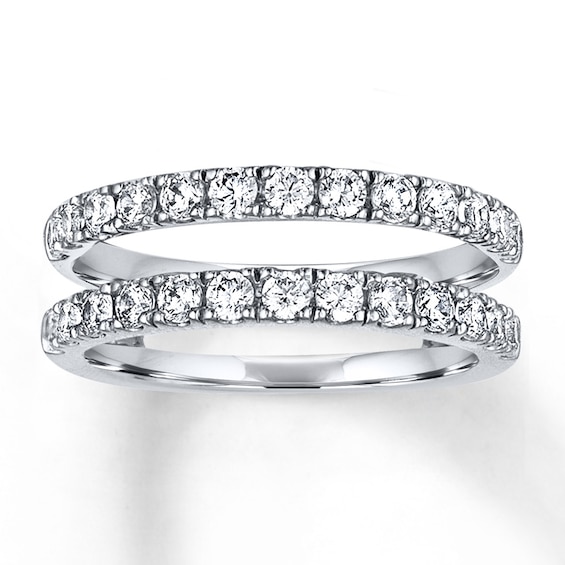 Previously Owned Diamond Enhancer Ring 1 ct tw Round-cut 14K White Gold