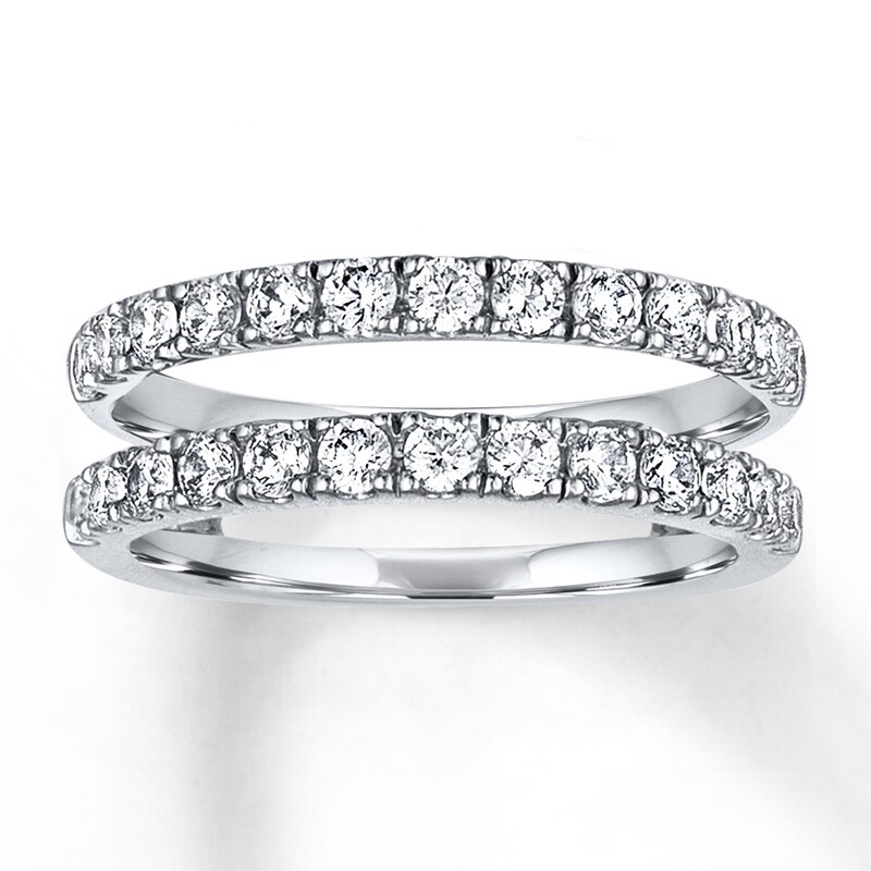 Previously Owned Diamond Enhancer Ring 1 ct tw Round-cut 14K White Gold