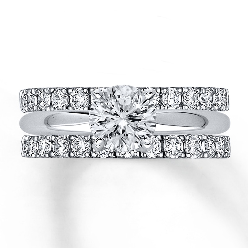 Previously Owned Diamond Enhancer Ring 1 ct tw Round-cut 14K White Gold
