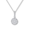 Previously Owned Diamond Fashion Necklace 1 ct tw 14K White Gold