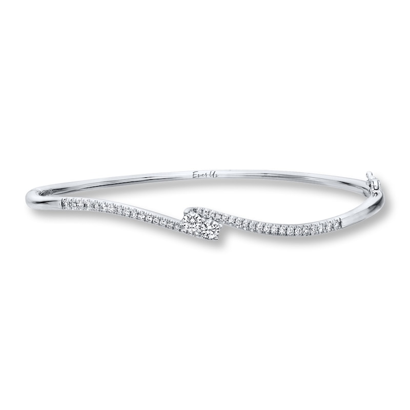 Previously Owned Ever Us Bangle 1/2 ct tw Diamonds 14K White Gold