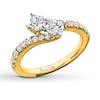Previously Owned Ever Us Two-Stone Anniversary Ring 1 ct tw Round-cut Diamonds 14K Yellow Gold