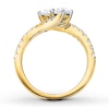Previously Owned Ever Us Two-Stone Anniversary Ring 1 ct tw Round-cut Diamonds 14K Yellow Gold