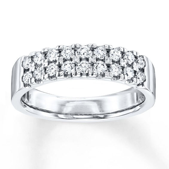 Previously Owned Diamond Anniversary Band 1/2 ct tw Round-cut 14K White Gold