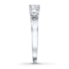 Thumbnail Image 2 of Previously Owned 3-Stone Diamond Ring 1 ct tw Round-cut 14K White Gold