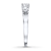 Thumbnail Image 3 of Previously Owned 3-Stone Diamond Ring 1 ct tw Round-cut 14K White Gold