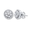 Previously Owned Diamond Earrings 1/5 ct tw Round-cut 10K White Gold
