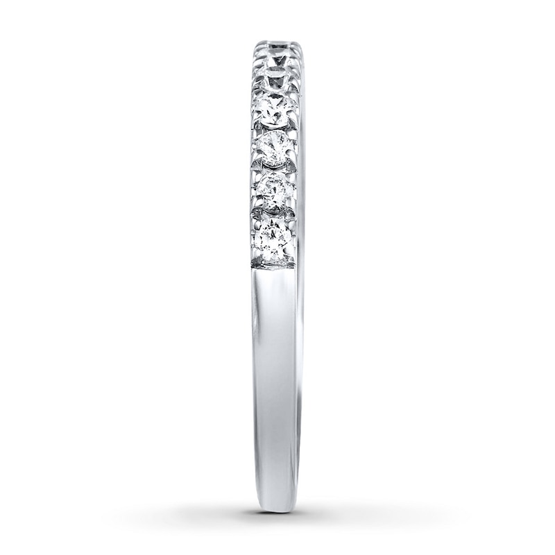 Main Image 3 of Previously Owned Ever Us Diamond Wedding Band 1/6 ct tw Round-cut 14K White Gold