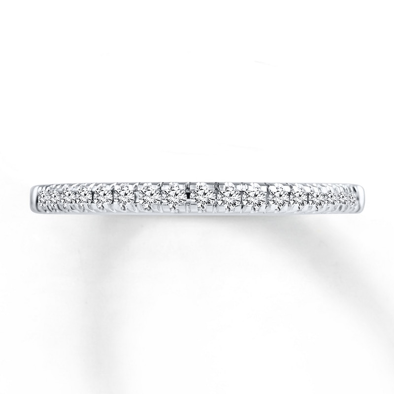 Main Image 4 of Previously Owned Ever Us Diamond Wedding Band 1/6 ct tw Round-cut 14K White Gold
