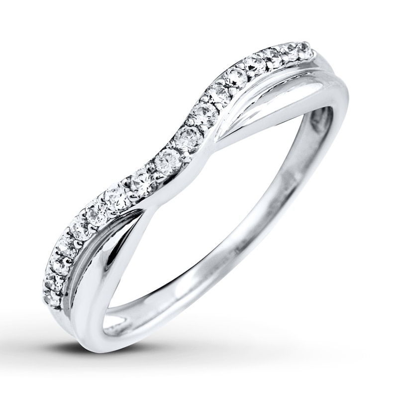 Previously Owned Diamond Band 1/4 ct tw Round-cut 14K White Gold
