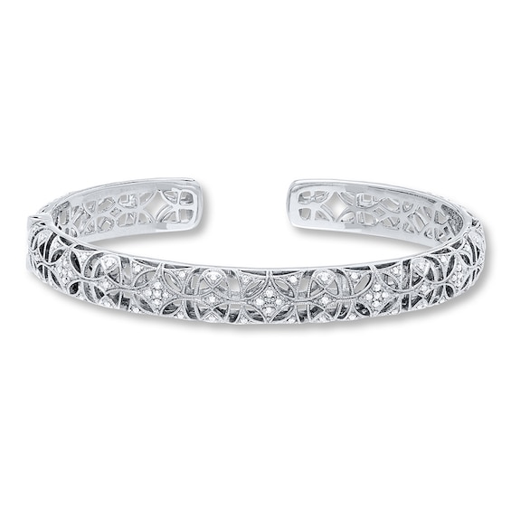 Previously Owned Neil Lane Cuff Bracelet 1/3 ct tw Diamonds Sterling Silver