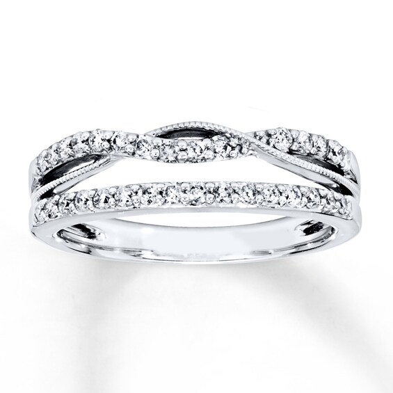 Previously Owned Diamond Wedding 1/3 ct tw Round-cut 10K White Gold