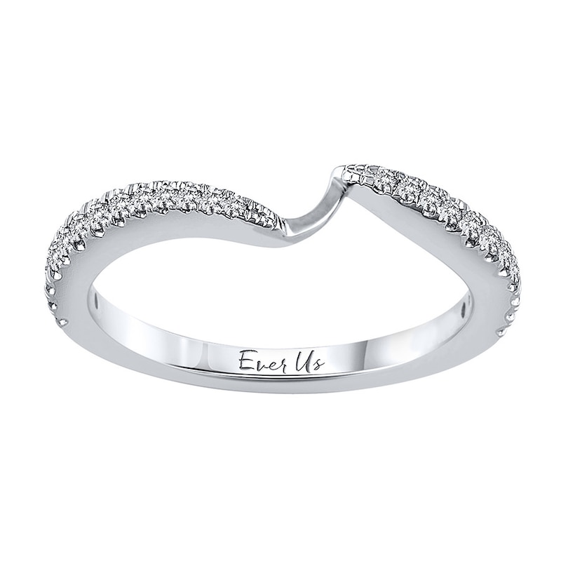 Main Image 1 of Previously Owned Ever Us Diamond Ring 1/4 ct tw Round-cut 14K White Gold
