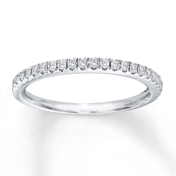 Previously Owned Diamond Band 1/4 ct tw Round-cut Diamonds 14K White Gold