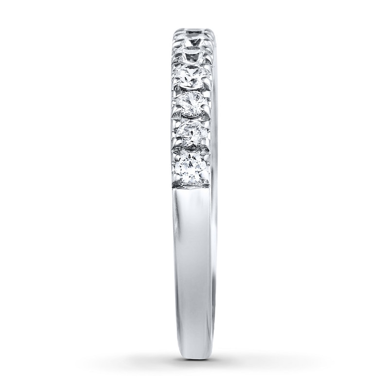 Main Image 3 of Previously Owned Ever Us Diamond Wedding Band 3/8 ct tw Round-cut 14K White Gold