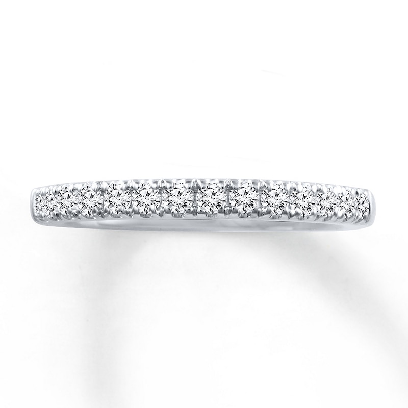 Main Image 4 of Previously Owned Ever Us Diamond Wedding Band 3/8 ct tw Round-cut 14K White Gold