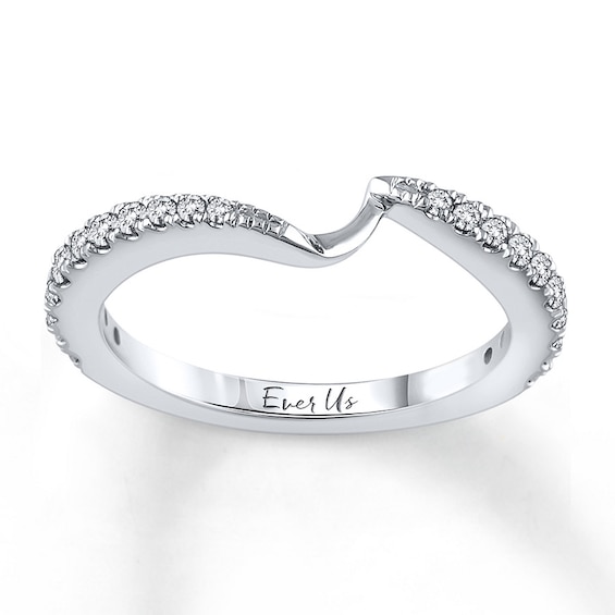Previously Owned Ever Us Diamond Band 1/3 ct tw Round-cut Diamonds 14K White Gold