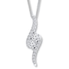 Thumbnail Image 1 of Previously Owned Ever Us Necklace 1/2 ct tw Diamonds 14K White Gold