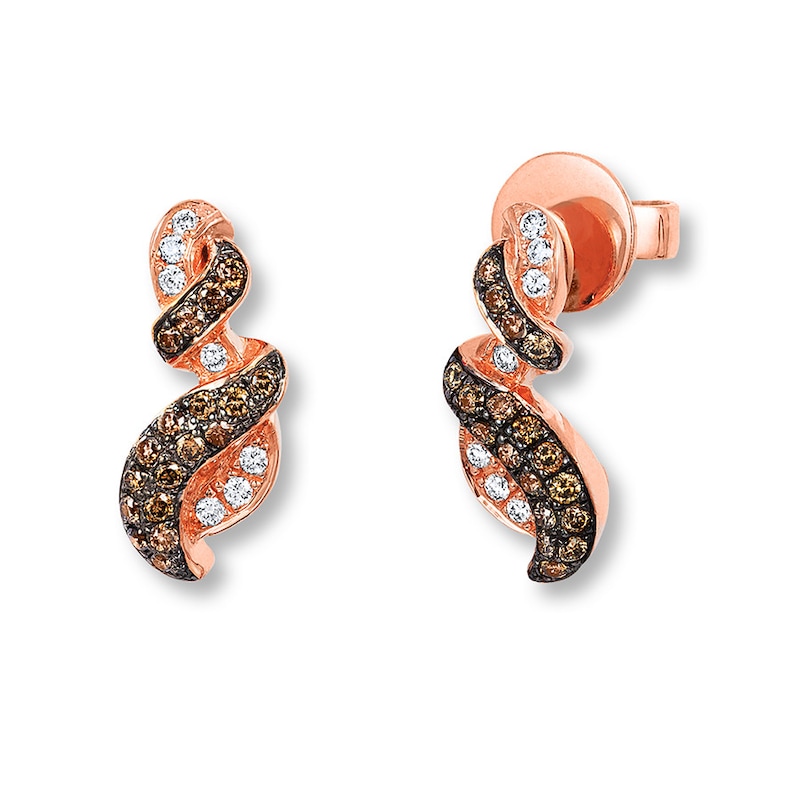 Main Image 1 of Previously Owned Le Vian Diamond Earrings 1/3 ct tw 14K Gold